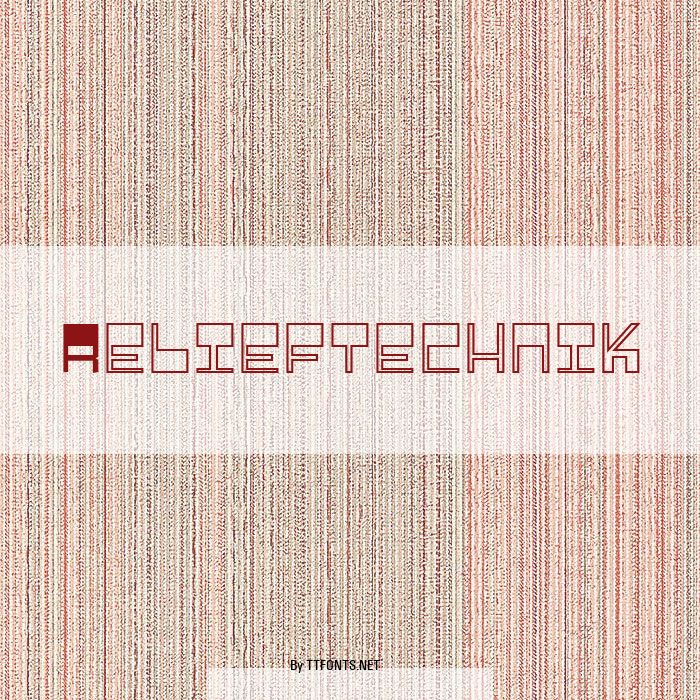 Relieftechnik example