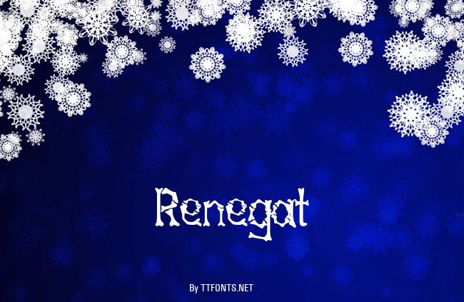 Renegat example