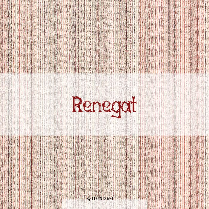 Renegat example