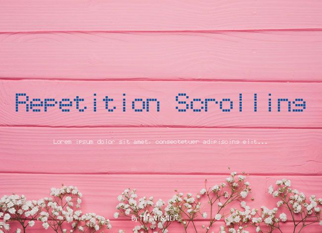 Repetition Scrolling example