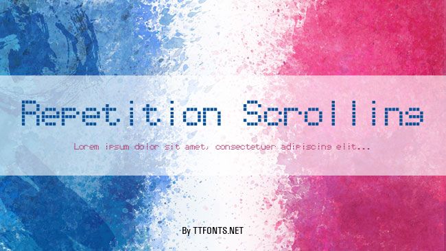 Repetition Scrolling example