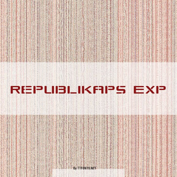 Republikaps Exp example