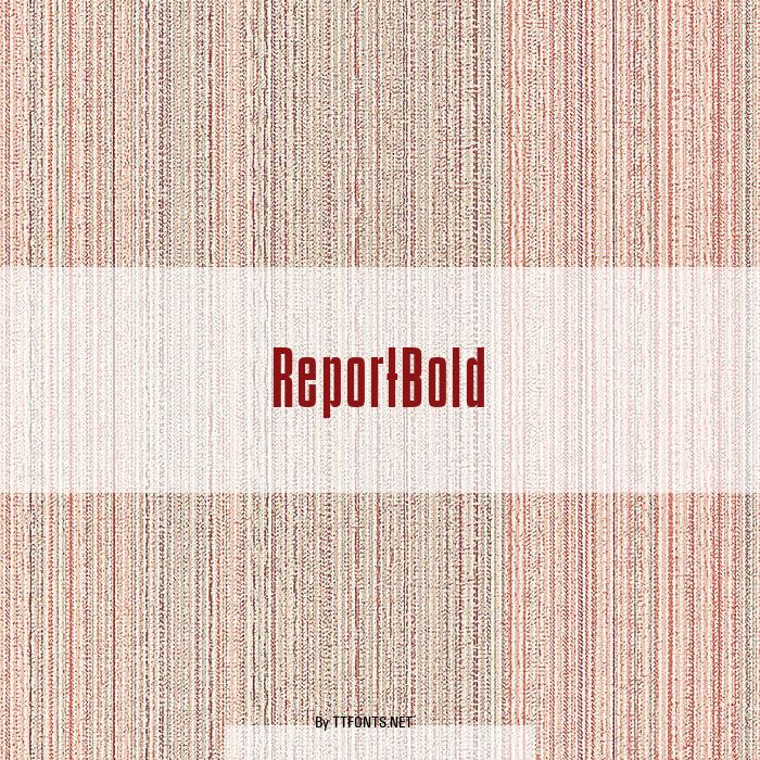 ReportBold example