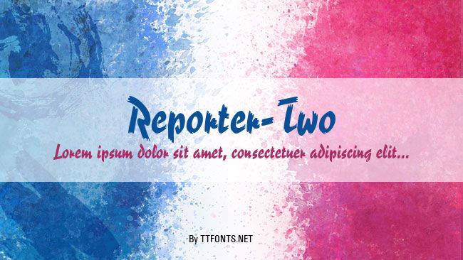 Reporter-Two example
