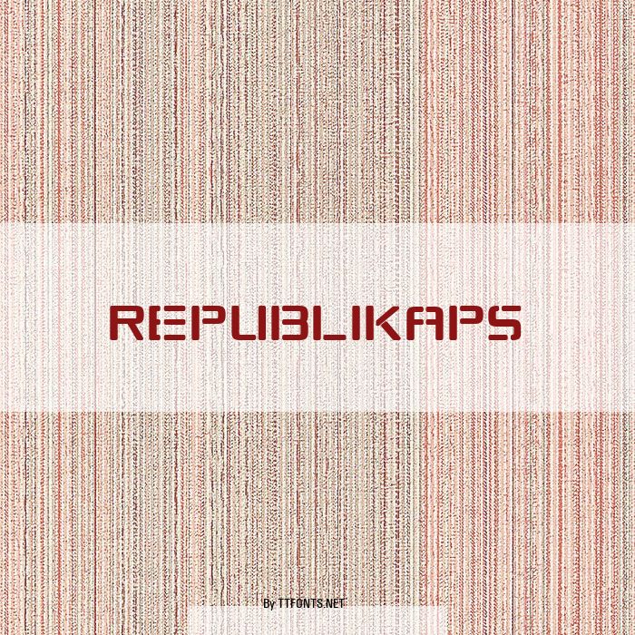 Republikaps example