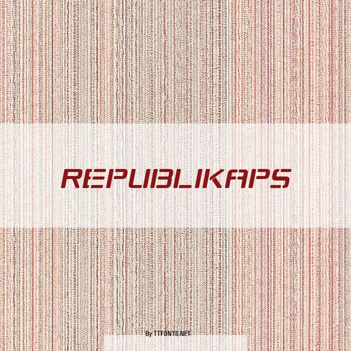 Republikaps example