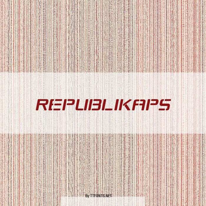 Republikaps example