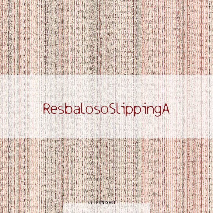 ResbalosoSlippingA example