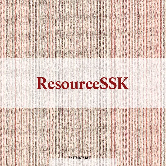 ResourceSSK example