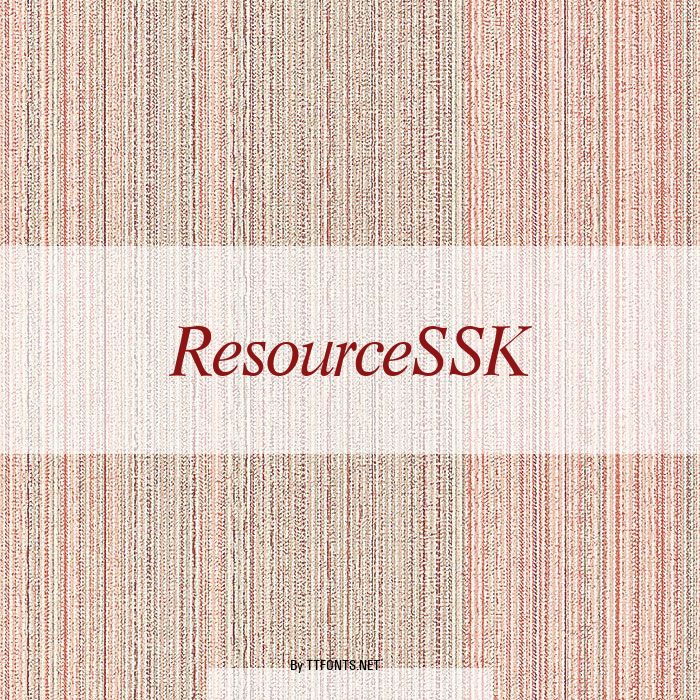 ResourceSSK example