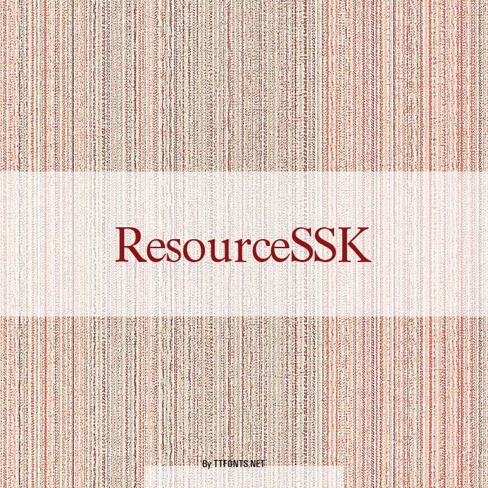 ResourceSSK example