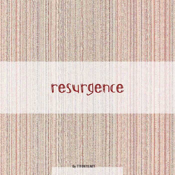 Resurgence example