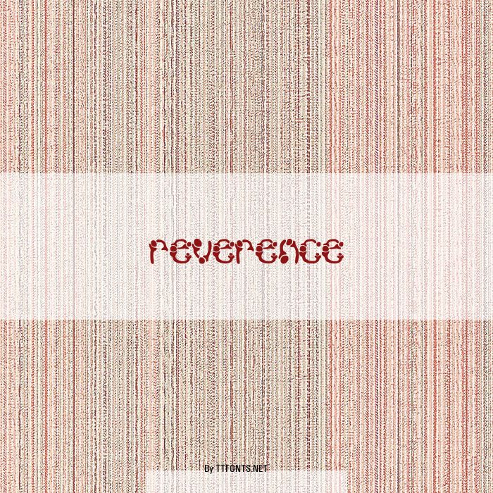 reverence example
