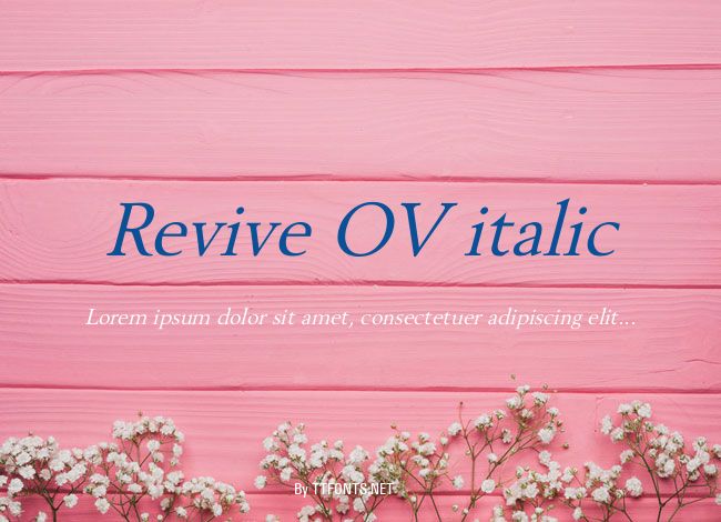 Revive OV italic example