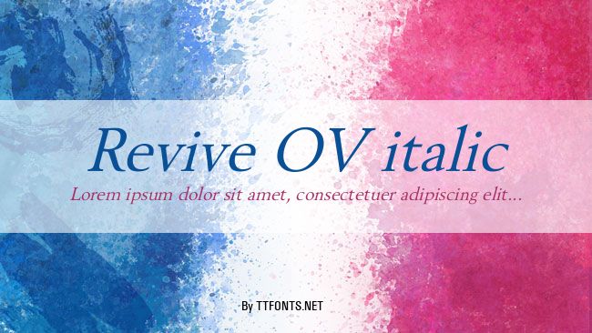 Revive OV italic example