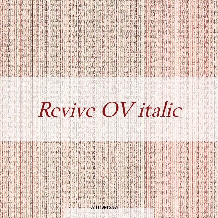 Revive OV italic example