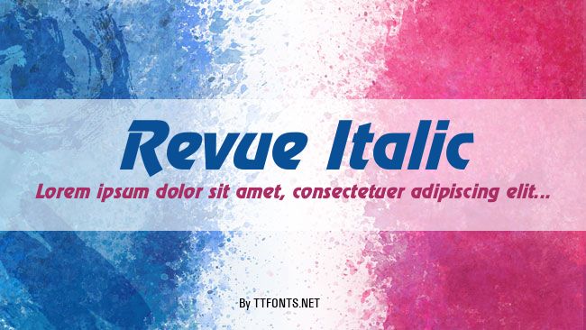 Revue Italic example