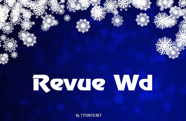 Revue Wd example