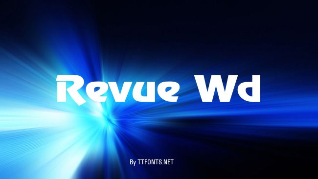 Revue Wd example