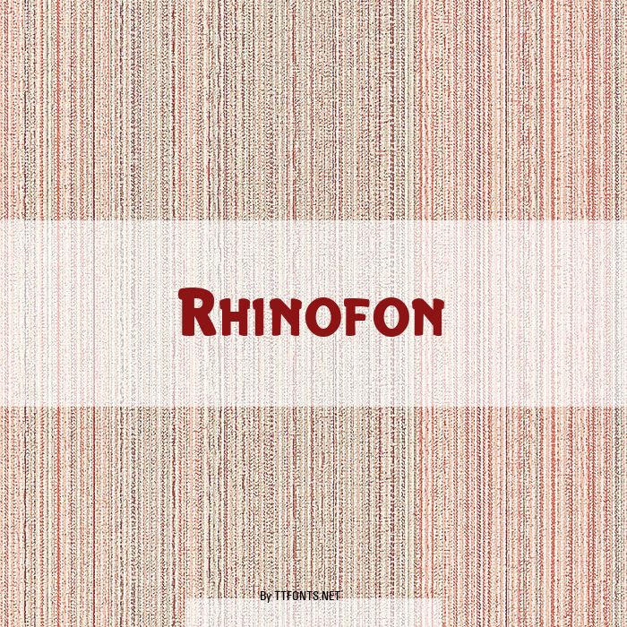 Rhinofon example