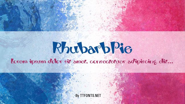 RhubarbPie example
