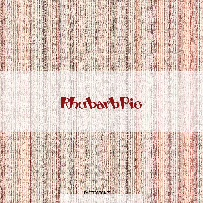 RhubarbPie example