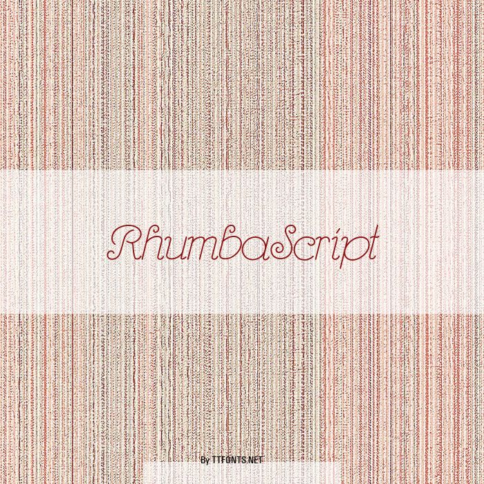 RhumbaScript example