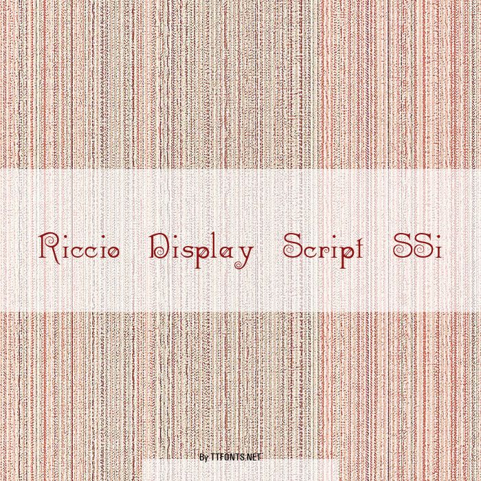 Riccio Display Script SSi example
