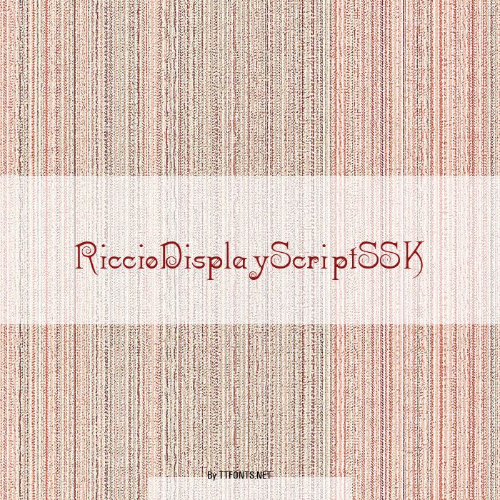 RiccioDisplayScriptSSK example