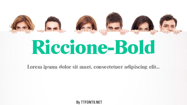 Riccione-Bold example