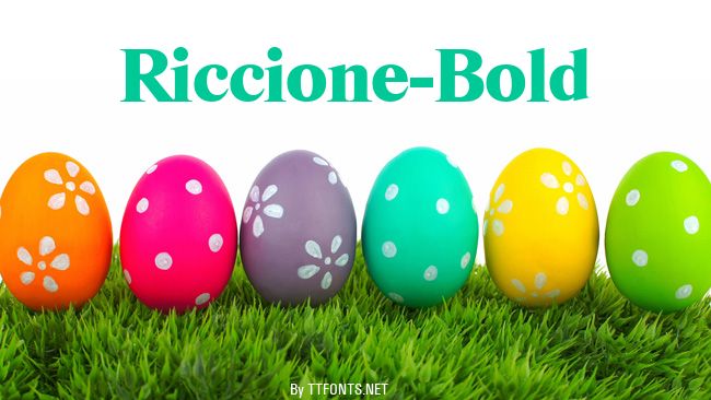 Riccione-Bold example
