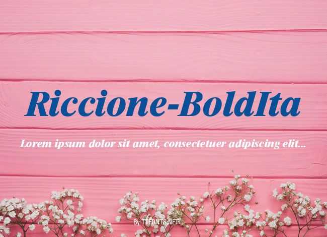 Riccione-BoldIta example