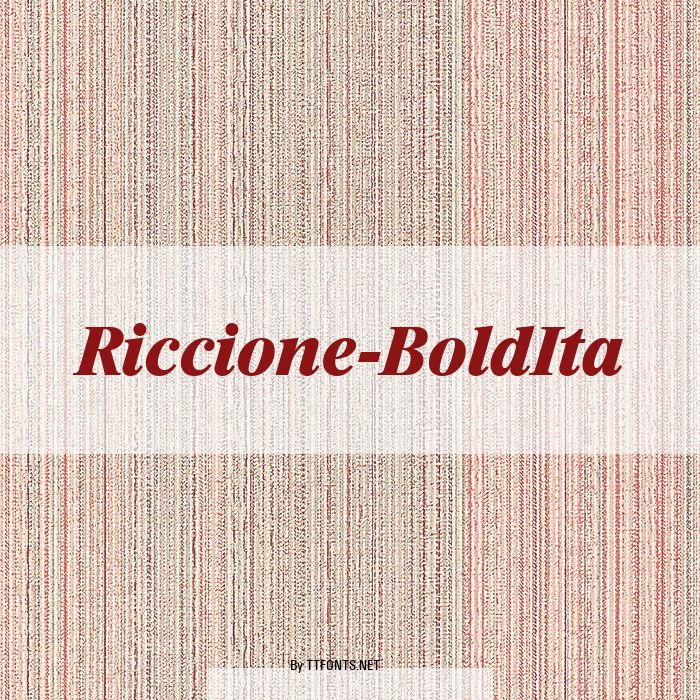 Riccione-BoldIta example