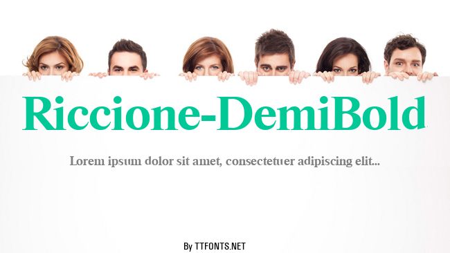 Riccione-DemiBold example