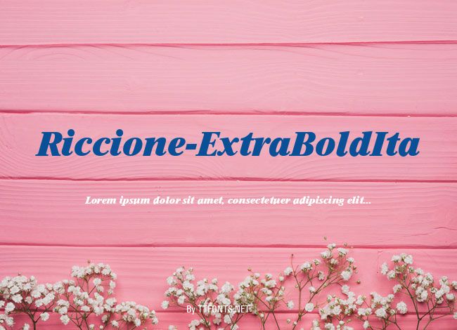 Riccione-ExtraBoldIta example