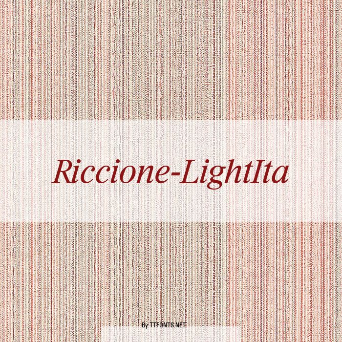 Riccione-LightIta example