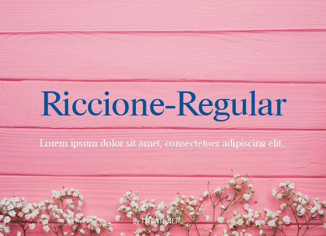 Riccione-Regular example