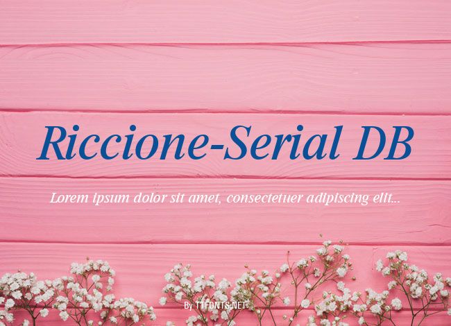 Riccione-Serial DB example