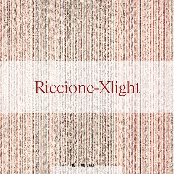 Riccione-Xlight example