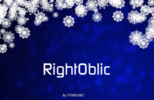 RightOblic example