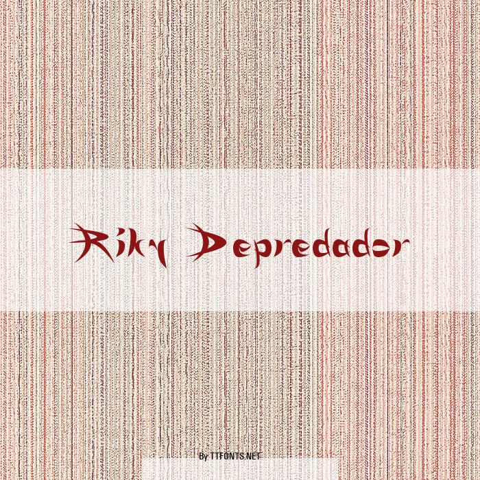 Riky Depredador example