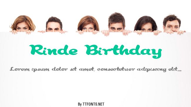 Rinde Birthday example