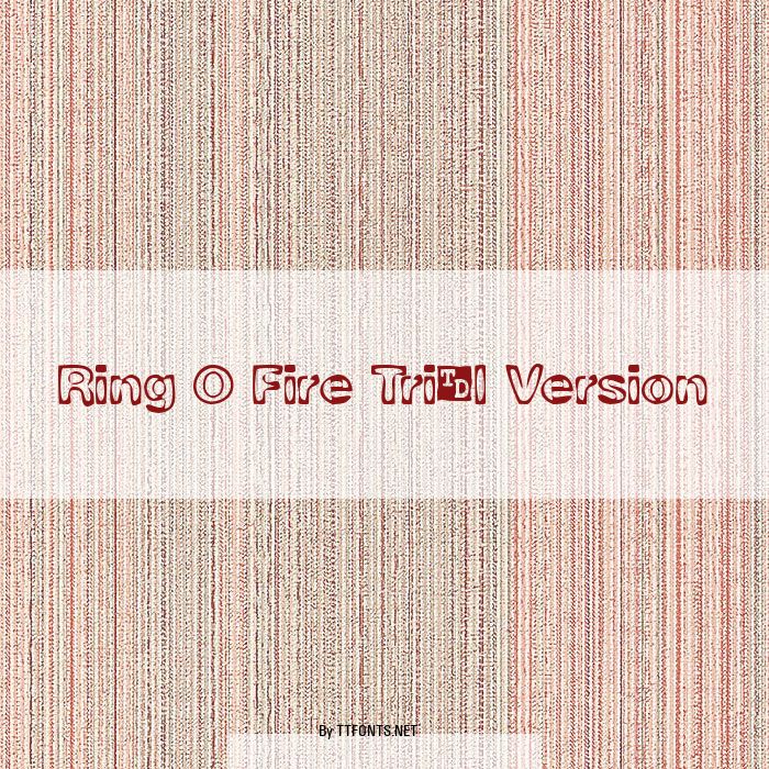 Ring O Fire Trial Version example