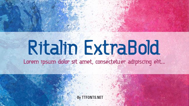 Ritalin ExtraBold example