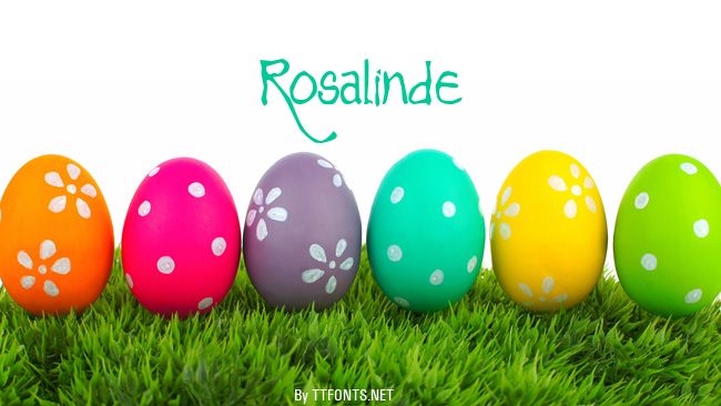 Rosalinde example