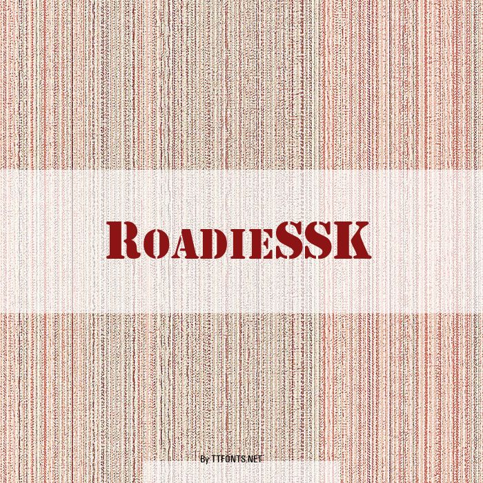 RoadieSSK example