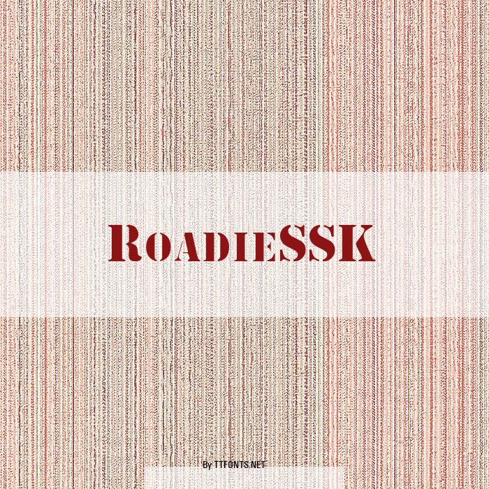 RoadieSSK example