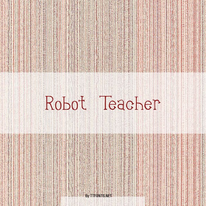 Robot Teacher example