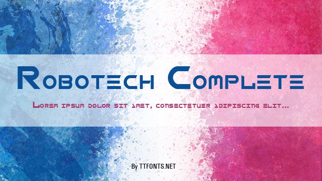 Robotech Complete example