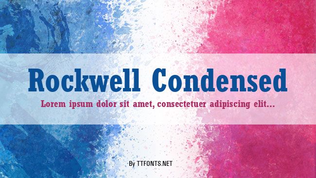 Rockwell Condensed example